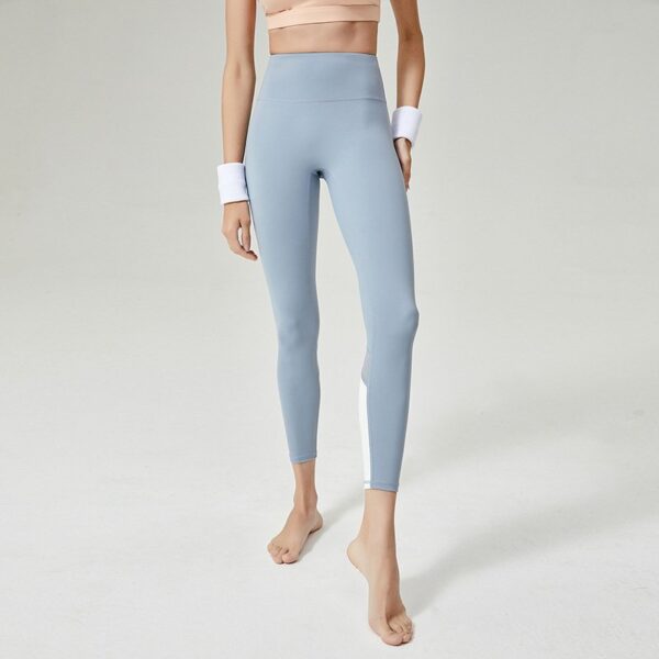 Peach hip-lifting high waist mesh splicing breathable yoga pants sports trousers fitness yoga clothes for women